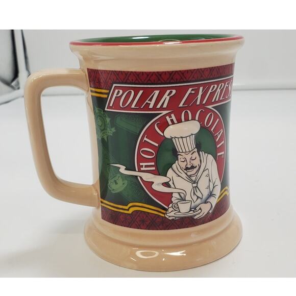 Polar Express 3D Embossed Heavy Hot Chocolate Coffee Cup Mug 12 oz, PRE-OWNED - Picture 3 of 7